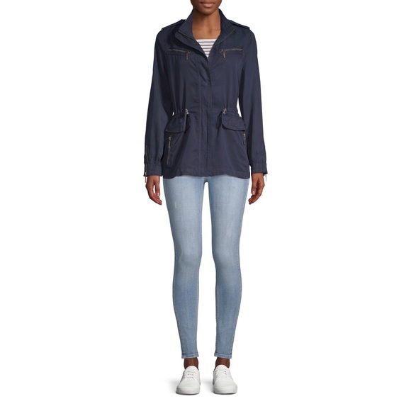 Max Jeans Navy Anorak Jacket - Picture 4 of 11